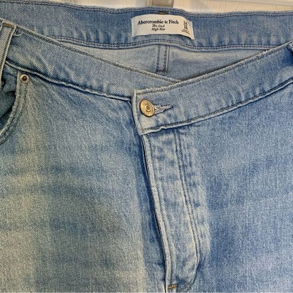 ABERCROMBIE &‎ FITCH The Dad High Rise Fold Over Waist Size 18R - Picture 5 of 11